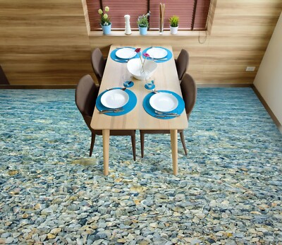 3D Gravel Ocean PKE2445 Floor WallPaper Murals Wallpaper Mural Print Bea
