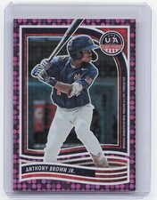2024 Panini Stars & Stripes #188 Anthony Brown Jr. Purple Disco #/99