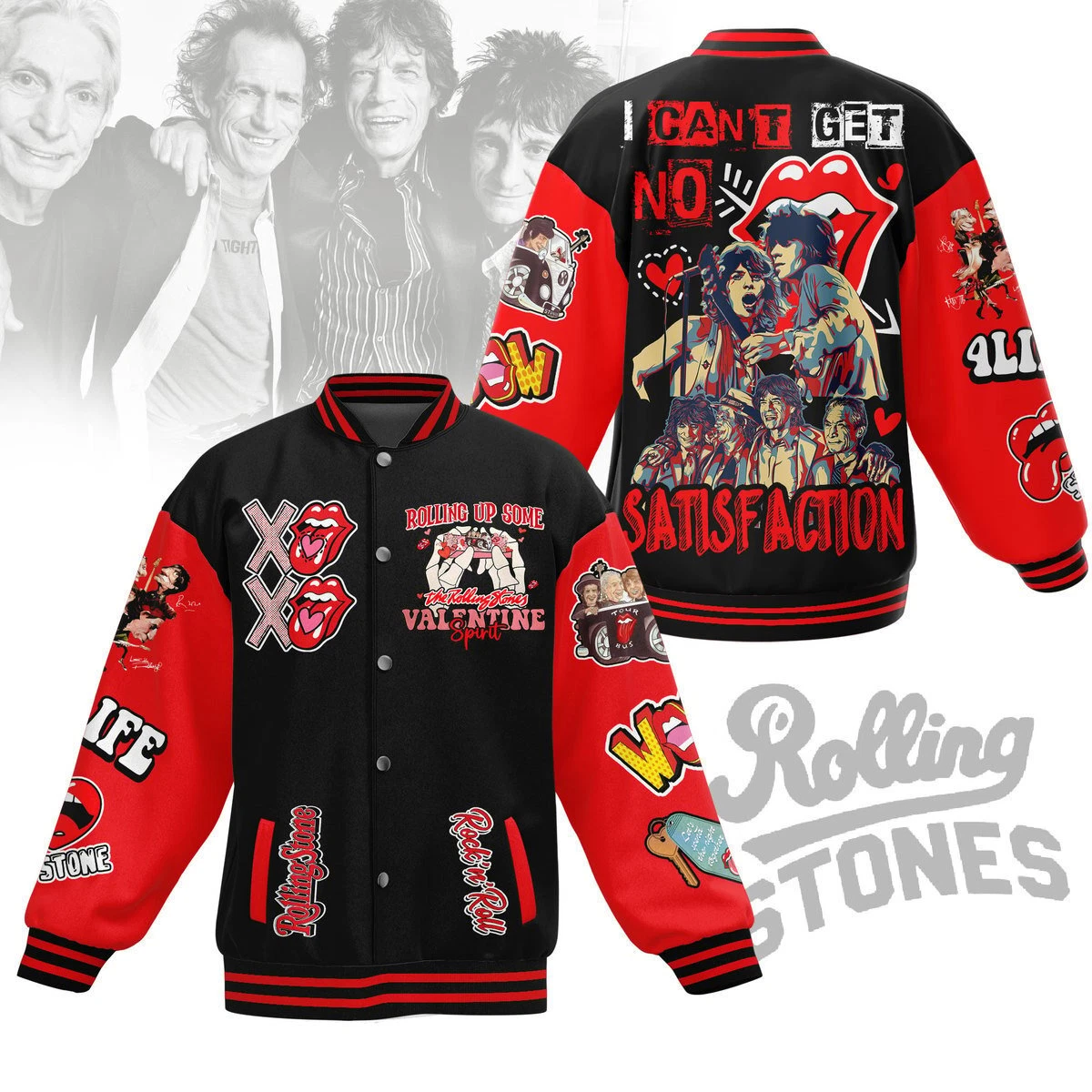 The Rolling Stones New Baseball Jacket For Fan