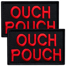 2Pcs Ouch Pouch Patch, Embroidered Medical Ems First Aid Patch