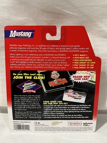 1966 Shelby Mustang GT350H 1:64 scale diecast by Johnny Lightning - Picture 3 of 3