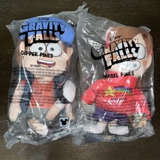 Disney Soft Plush Gravity Falls Mabel & Dipper Pines 18" Plush New with Tag Lot