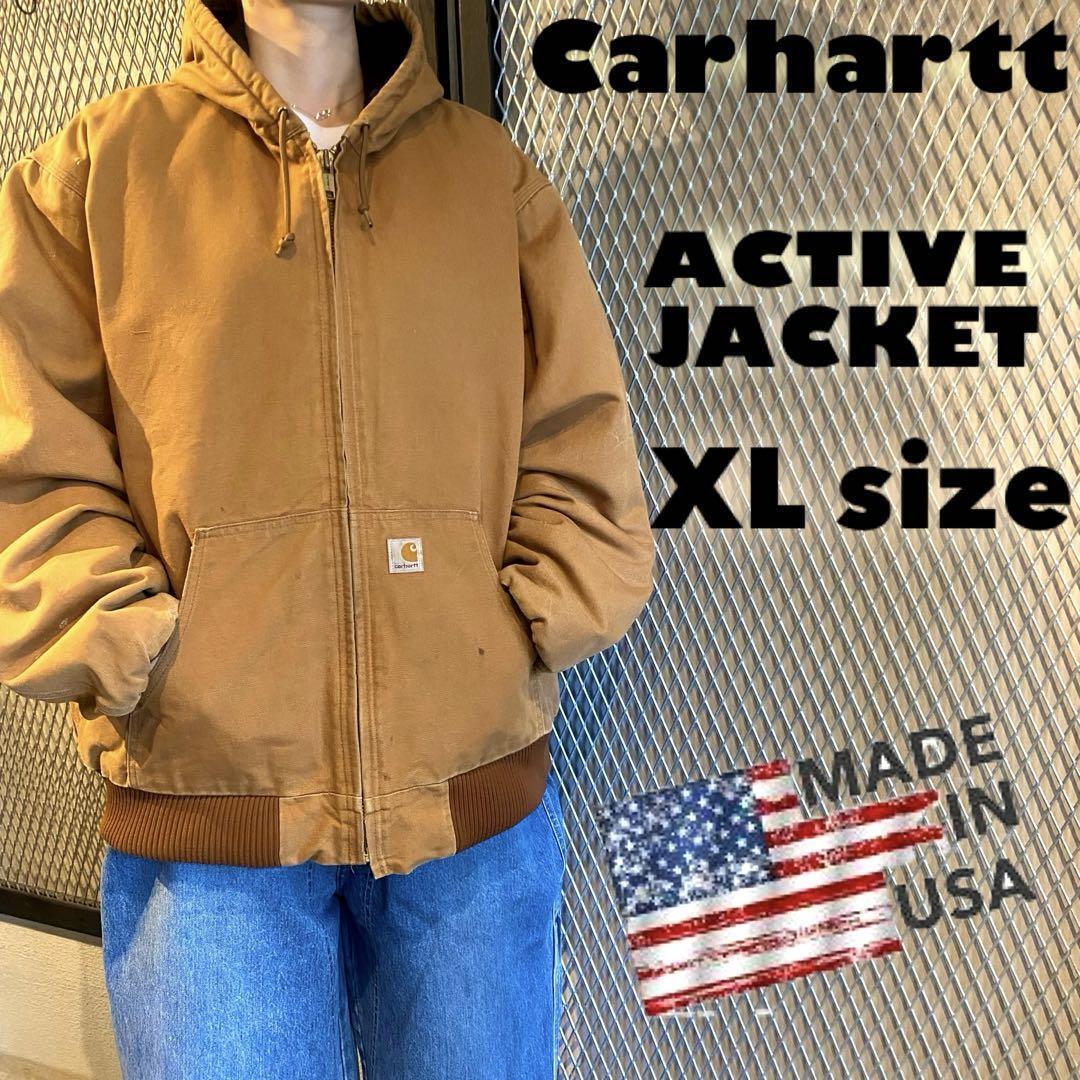 Carhartt Active Jacket Brown XL Made in USA Men's Outerwear Carhartt Active Jacket Brown XL Made in USA Men's Outerwear