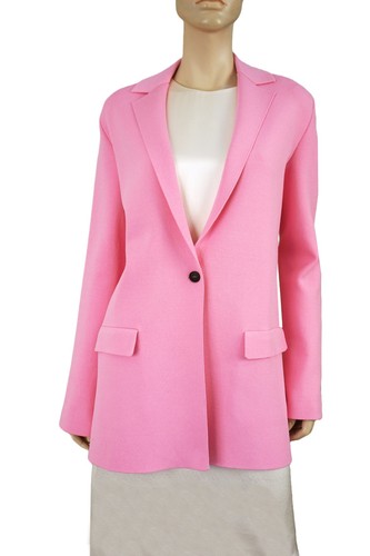 ATELIER SOVEN sz XS Oversized Begonia Pink Stretch Knit Cady jacket BRAND NEW - Picture 7 of 7