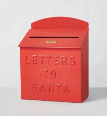 NEW Hearth and Hand With magnolia Letters To Santa RED Mailbox