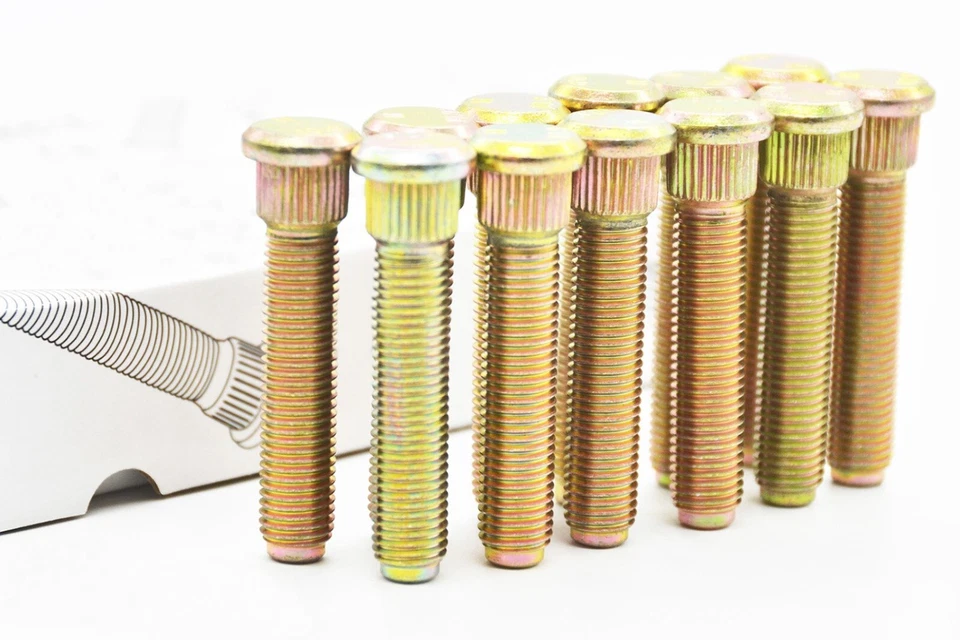 Perno de rueda 63 mm de longitud total compatible con Toyota 4 Runner 2002 1 juego (12 piezas) Foto 2 de 4