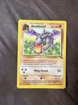 Aerodactyl 英語版 1/62 1st Edition Aerodactyl 1/62 1995, 96,98 Fossil Set - Holo Rare