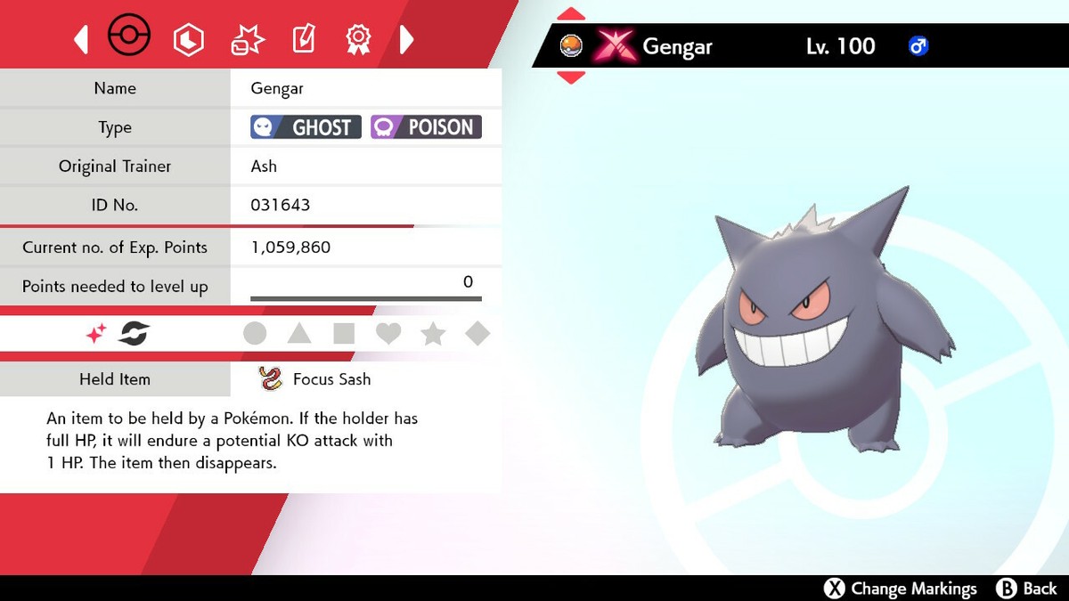 Pokemon Sword and Shield SWSH - Shiny 6IV Max EV Gigantamax Gmax Gengar |  eBay
