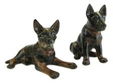Australian Cattle Dog Salt & Pepper Shakers - Dark