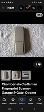 Chamberlain Craftsman Fingerprint Scanner Garage & Gate  Opener 139.53555 942FP