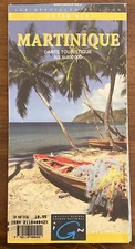 Martinique Tourist Travel Map IGN 1999 Lesser Antilles Caribbean
