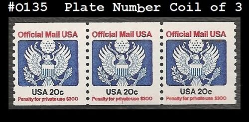 USA5 #O135 MNH PNC3 Pl #1 Great Seal - 第 1/1 張圖片
