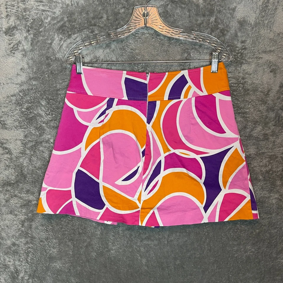 Willi Smith Mujer Colorido Loco Geométrico Retro Años 70 Jackie Burkhart Skort 6 Foto 2 de 4
