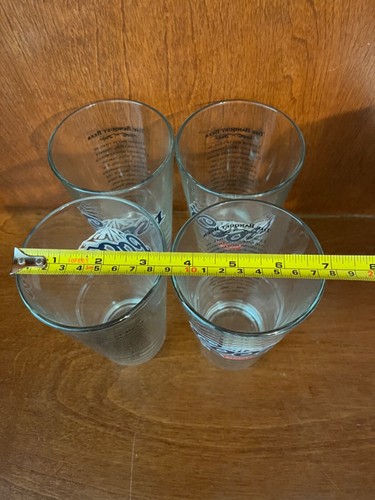 4 Pk Authentic New Glass Cups Coors, Christmas, Bar, Gift For Dad, Husband - Picture 7 of 9