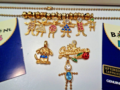 AUSTRIAN CRYSTAL CHARMS LOT ''GENUINE BRATS''  Girls & Boys & Puppy  Made In Korea