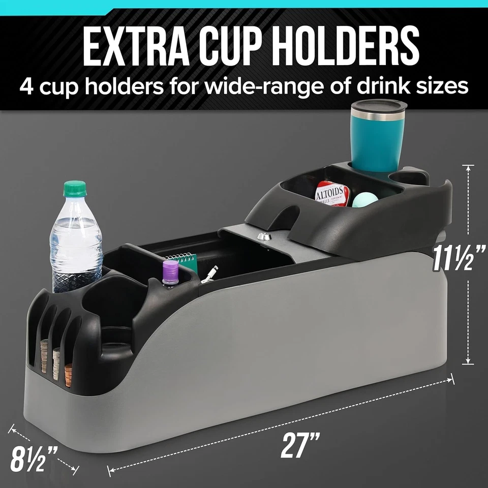 Grey Console for 2000 2001 2002 2003 2005 2007 2010 2011 Honda Odyssey CRV CR-V - Изображение 2 из 4