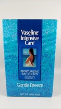 Vaseline Bath Beads Gentle Breeze Moisturizing Intensive Care Vitamin E 15 oz