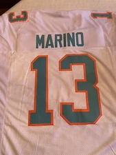 Miami Dolphins Dan Marino Authentic White Jersey Pro Football Legend 2XL