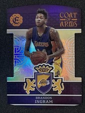 2016-17 Excalibur COAT OF ARMS Die-Cut Brandon Ingram #42 Duke - LA Lakers