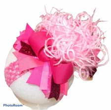Baby Pink Over the Top Hairbow OTT Hair Bow f...