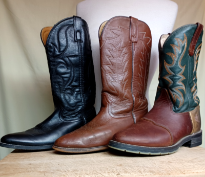 Vintage unbranded men\'s leather work boots 10D Unbranded Leather Boots Vintage Men main image 3