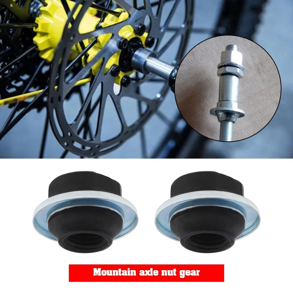 4Pcs Front Axle Nuts Metal Bicycle Axle Nut Track Nut Bicycle Wheel Nut