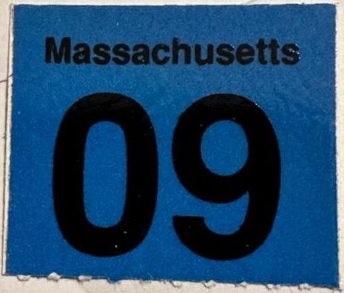 Modern Massachusetts Original Unused License Plate Expiration Stickers Mint MA - Picture 5 of 29