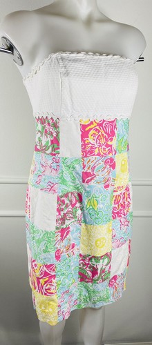 Vestido para mujer Lilli Pulitzer con hombros abiertos talla 6 ~ BONITO ~ - Imagen 7 de 9