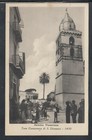 Cartolina Somma Vesuviana Torre Campanaria di S. Domenico ANIMATA Q1116