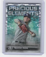 2023 Bowman Platinum #PE-15 Spencer Jones Precious Elements Ice Foil #/75