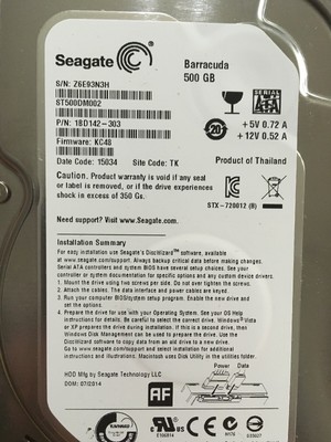 Seagate 500gb St500dm002 Kc48 Tk 3 5 Sata Hard Drive Internal Hdd Mb139 Ebay