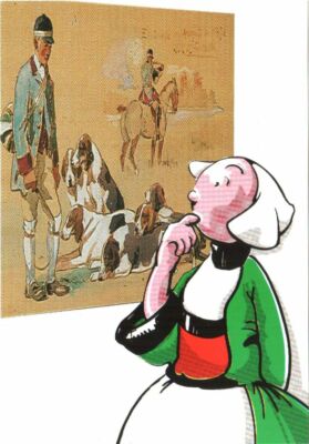 CPM 60 Musée Noyon Ausstellung JP PINCHON Bécassine Okt. 1988 sehr guter Zustand Aufl. Freunde Museum