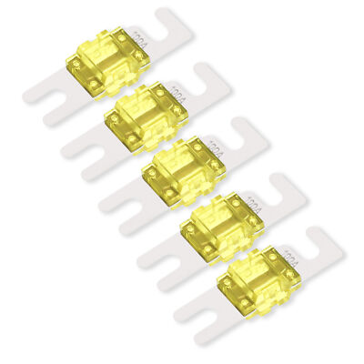 5pcs 100A Amp AFS MIDI Mini ANL Fuse Auto Stud Fuses Nickel Blade Boat Car Audio