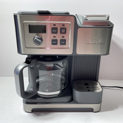 Crux Artisan Series EasyBrew Coffee Maker Drip and Pod Brew Grey CM6653
