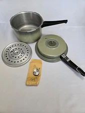 Vintage Mirro-Matic GREEN Aluminum Pressure Cooker 4-Quart Model M-0294 Gasket
