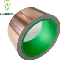 Copper Foil Tape Adhesive Double-Side Conductive EMI Shielding 10M Paper Circuit