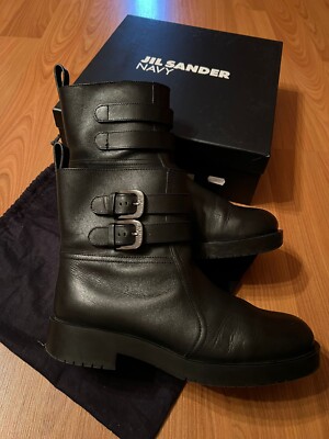 Jil Sander Boots Stiefeletten Schwarz 39,5