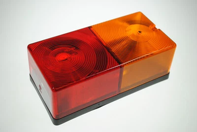 Pair of Britax oblong 4 function rear lamps / lights for trailers