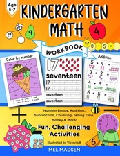 Kindergarten Math Workbook: Fun Activities  Games for Kindergarten  1st Gr...