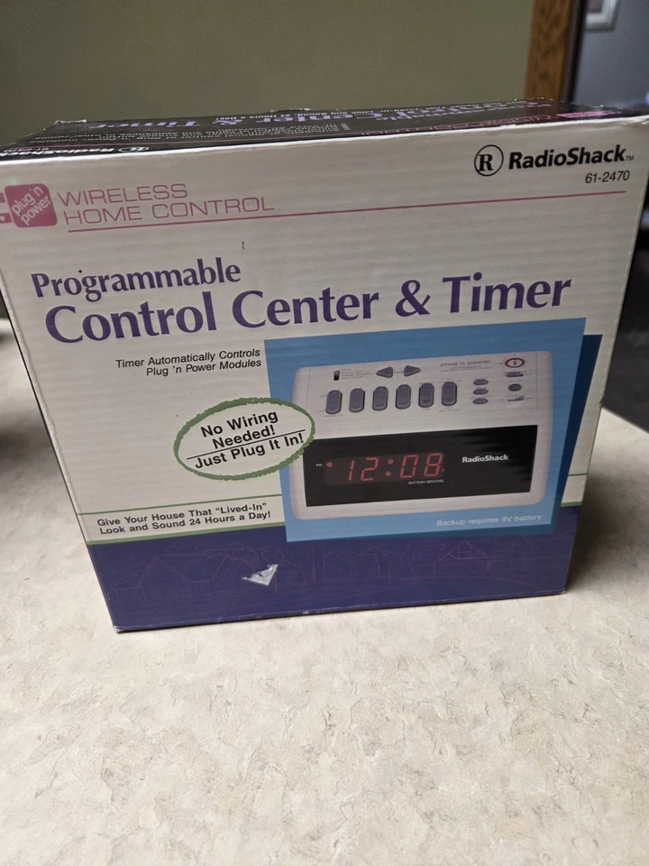 Radio Shack Programmable Wireless Home Control Center & Timer Clock 61-2470 New - Image 3 of 4