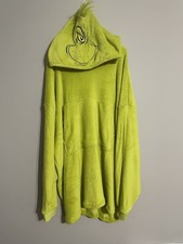 The Grinch Green Hooded Oversized Hoodie Soft Polyester OSFA NWT