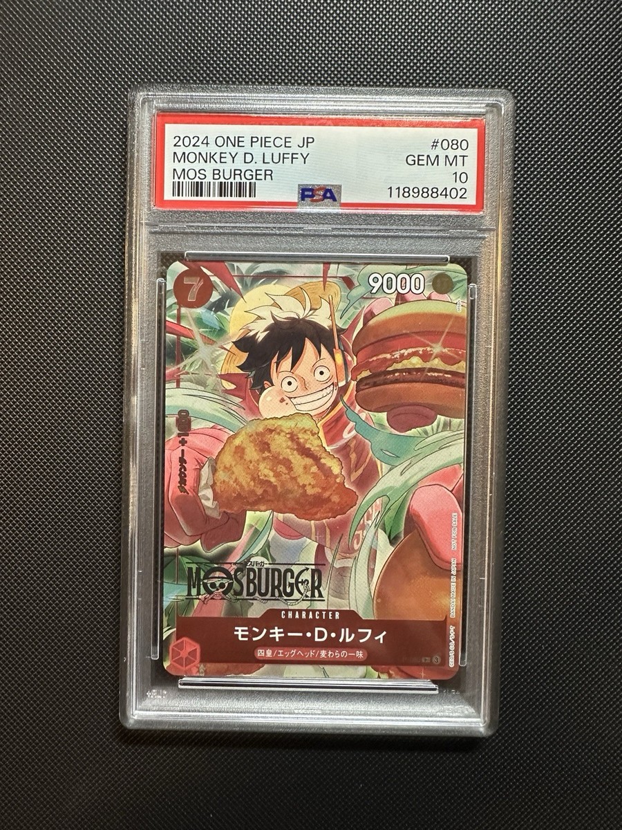 PSA 10 2024 One Piece Card Promo Monkey D Luffy P-080 Mos