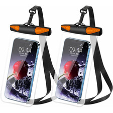 2 Pack Waterproof Cell Phone Pouch Dry Bag Case Cover For Phone Samsung,iPhone