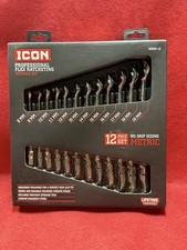 Icon Professional Flex Ratcheting/Wrench Set 12 PC Metric 8-19mm WRFM-12 56427