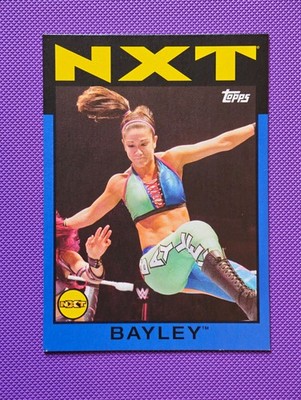 2016 Topps Heritage WWE Bayley Blue /25! Rookie Card AEW NXT Wrestling #60 RC