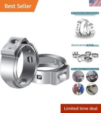 50 Count 1/2 Inch PEX Cinch Clamps - Anti-Rust, Salt Resistant Plumbing Solution