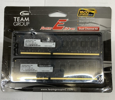 TEAMGROUP Elite DDR3 16GB Kit (2x8GB) 1600MHz (2x8GB), Dual Channel 