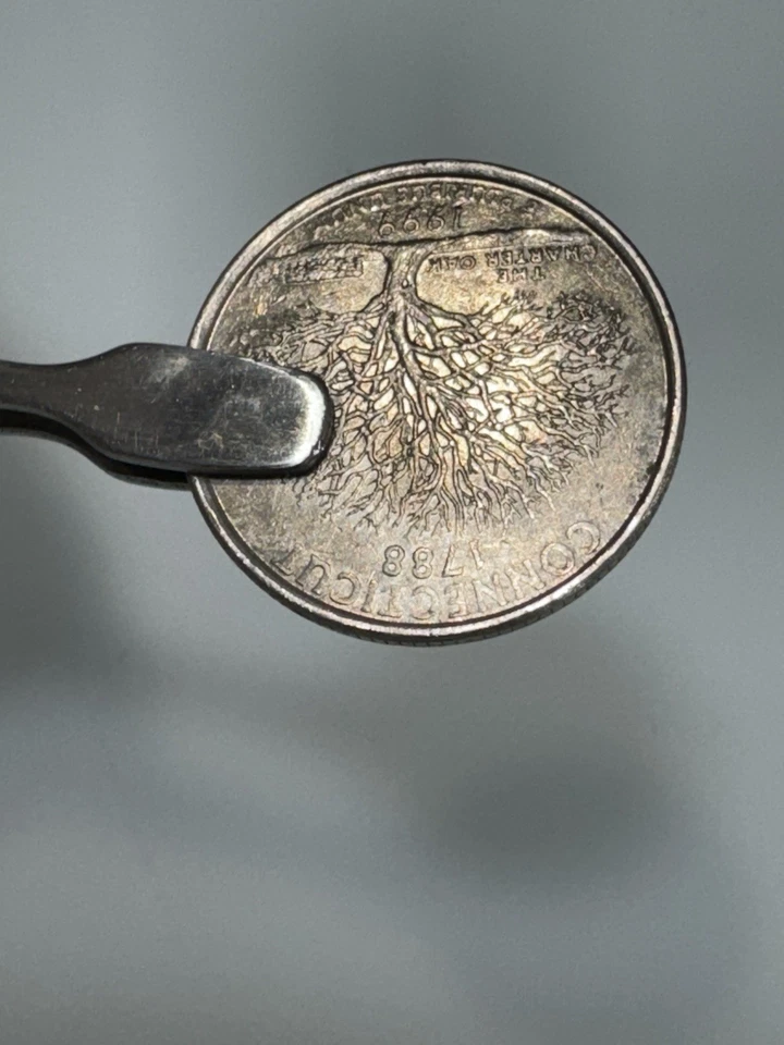 1999 P Connecticut State Quarter Error Coin Obverse And Reverse You Grade - Image 4 of 4