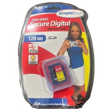 Simpletech High Speed Digital SD Memory Card 128 MB NEW Factory Sealed Camera