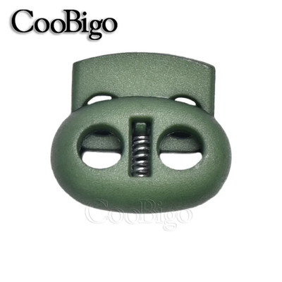 12Pcs Plastic Stopper Cord Lock Bean Toggle Clip Apparel Shoelace Sportswear Rop